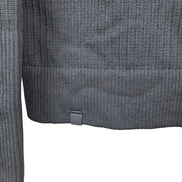 Lululemon Rest Less Seamless Pullover Black Textured Long Sleeve T Shirt‎ - Picture 5 of 8